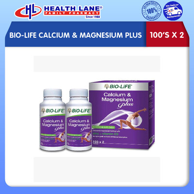 BIO-LIFE CALCIUM & MAGNESIUM PLUS (100'SX2)